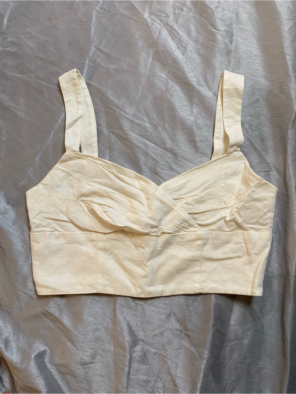 Banana Republic Cream Linen-Blend Top